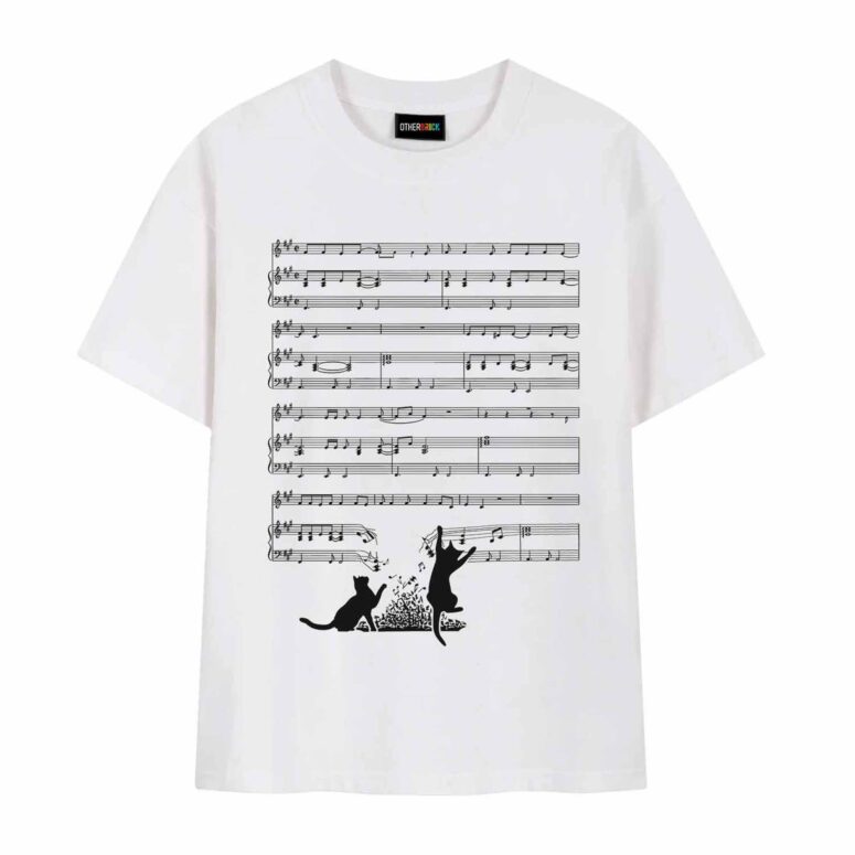 Cats And Time 1973 Music Sheet DSOTM Shirt