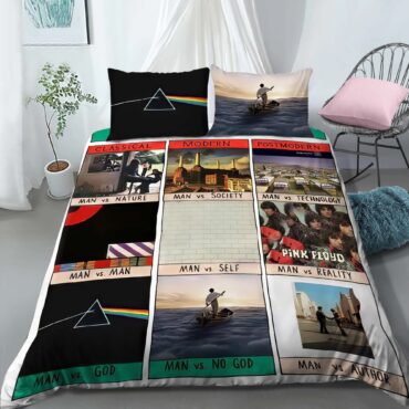 Conflict In Literature Pink Floyd Album Art Bedding Set