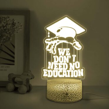 We Don’t Need Education Pink Floyd Night Lamp