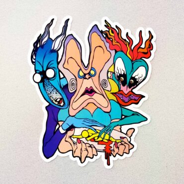 Pink Floyd Laser Show 2001 The Wall Jermaine Rogers Handbill Edition Kiss Cut Sticker